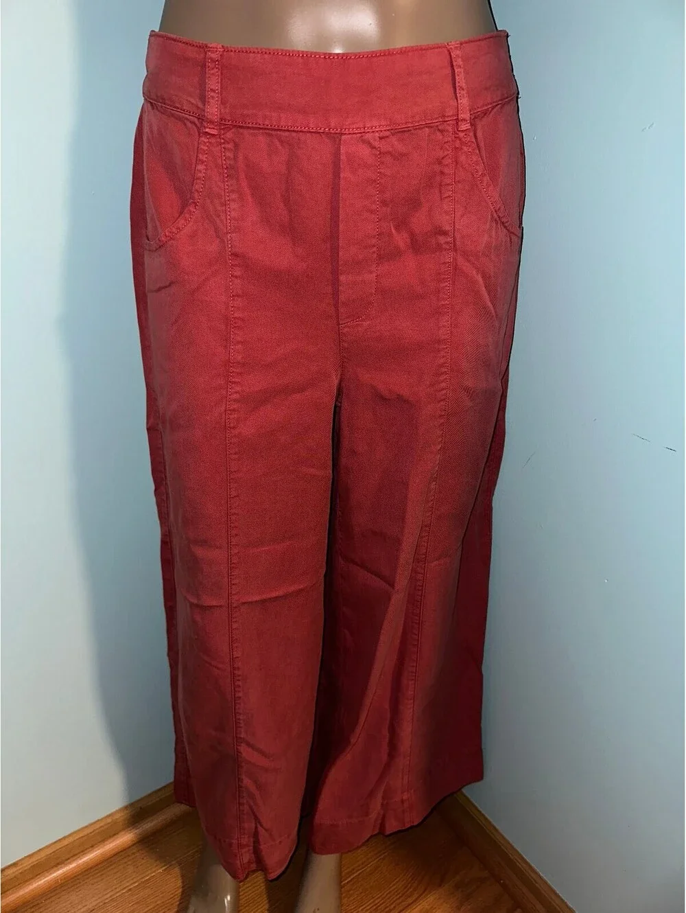 C&C California Red Coral Relaxed Fit Casual Women's Pants M